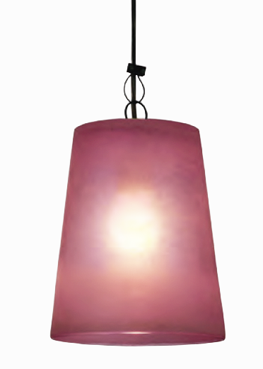 Glaslampe framboise