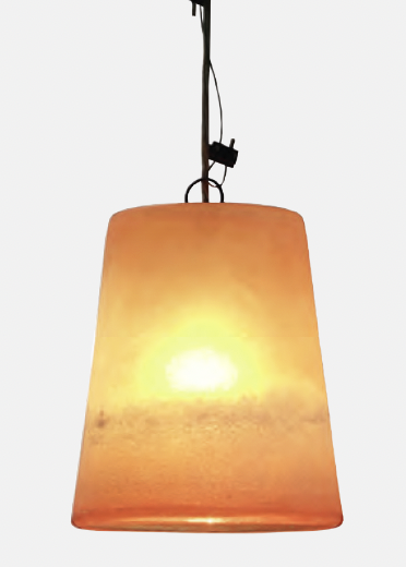 Glaslampe orange